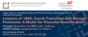 Lessons of 1989, Czech Transition and Korean Peninsula: A Model for Peaceful Reunification?